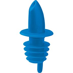 Korek z rurką plastikowy niebieski