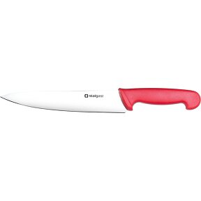 Nóż kuchenny, HACCP, czerwony, L 220 mm