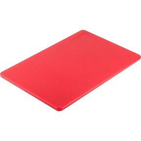 Deska do krojenia, czerwona, HACCP, 450x300 mm