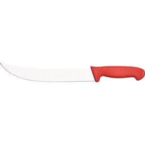 Nóż rzeźniczy, HACCP, czerwony, L 250 mm